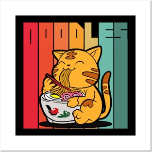 Ramen cat Posters and Art